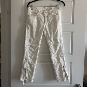 Closed Women's White Ankle Zip Jeans